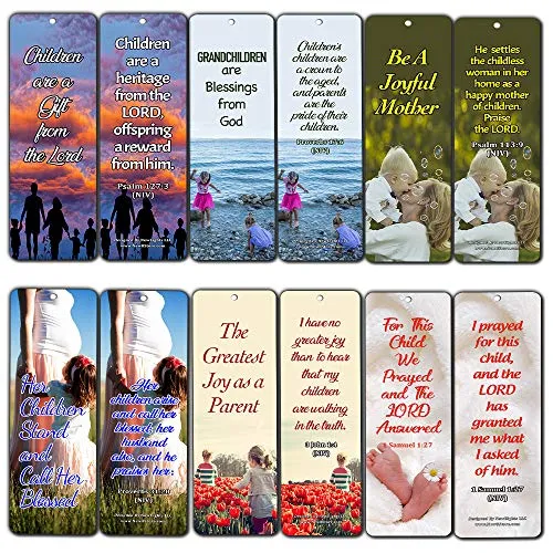 Children Are a Gift From God Bookmarks (30-Pack) - Handy Encouraging Bible Verses Designed for those Planning to Start a Family