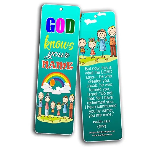 Children of God Bible Verses Bookmarks Cards (30-Pack) - Handy Memory Verses for Kids Perfect for Children?s Ministries and Sunday Schools