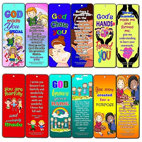 Children of God Bible Verses Bookmarks Cards (30-Pack) - Handy Memory Verses for Kids Perfect for Children?s Ministries and Sunday Schools