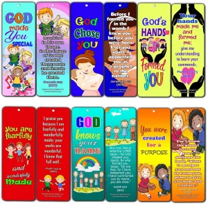 Children of God Bible Verses Bookmarks Cards (30-Pack) - Handy Memory Verses for Kids Perfect for Children?s Ministries and Sunday Schools