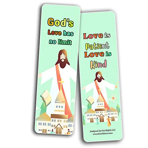 Christian Faith Bookmarks for Kids (30 Pack) - Handy Reminder About Believing For Them - Stocking Stuffers Adoration Devotional Bible Study - Church Ministry Supplies Classroom Teacher Incentive Gifts