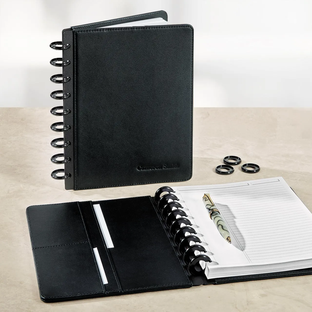 Circa Midway Leather Discbound Notebook