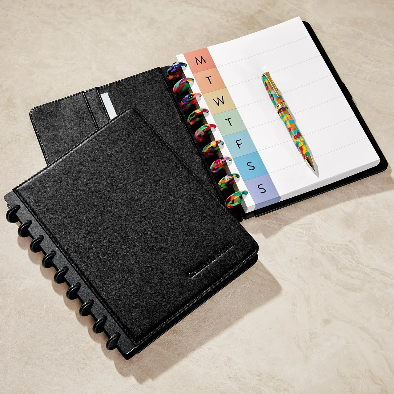 Circa Midway Leather Discbound Notebook