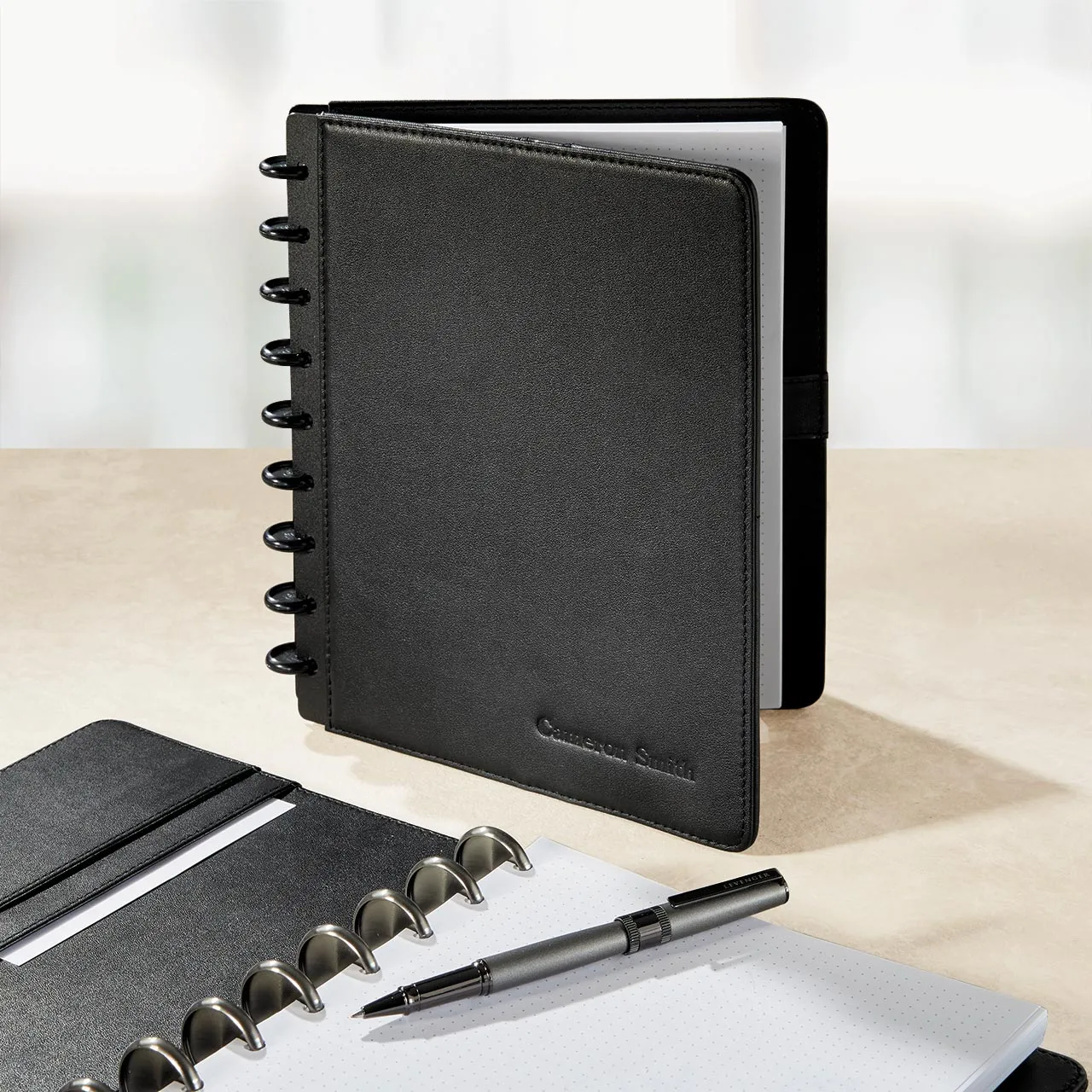 Circa Midway Leather Discbound Notebook