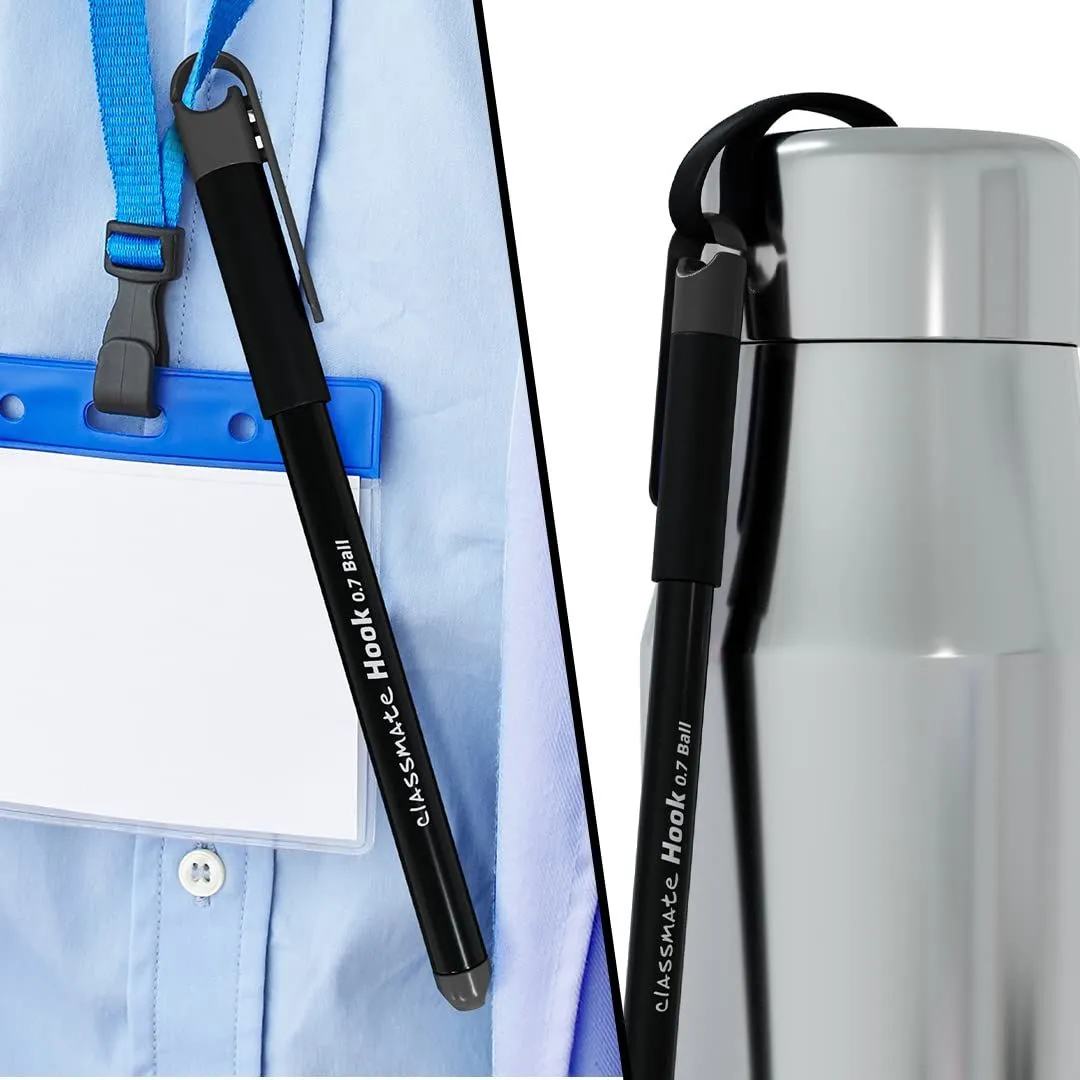 Classmate Hook 0.7 Ball Pen-Black (Pack of 1)