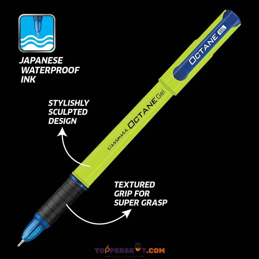 Classmate Octane Neon Body Gel Pen - Blue ( Pack of 1 )