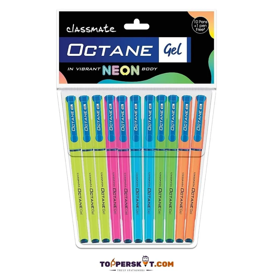 Classmate Octane Neon Body Gel Pen - Blue ( Pack of 1 )
