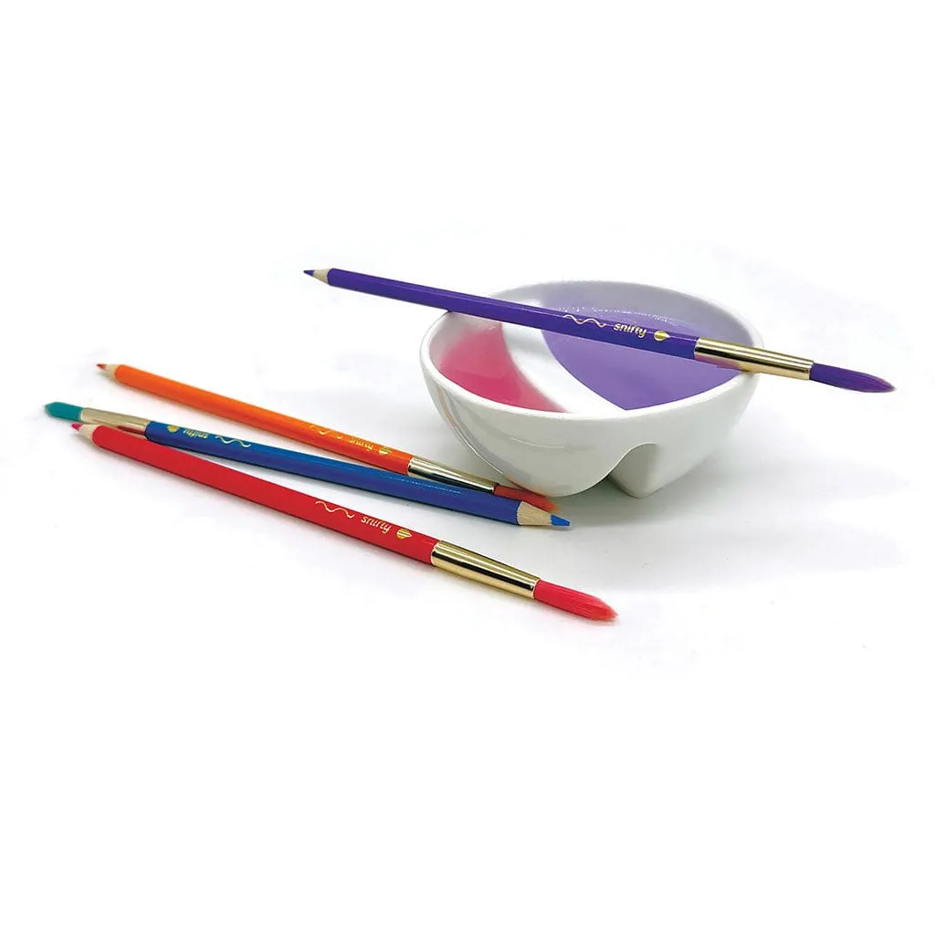 Color Brush Watercolor Pencil & Paintbrush Set of 12