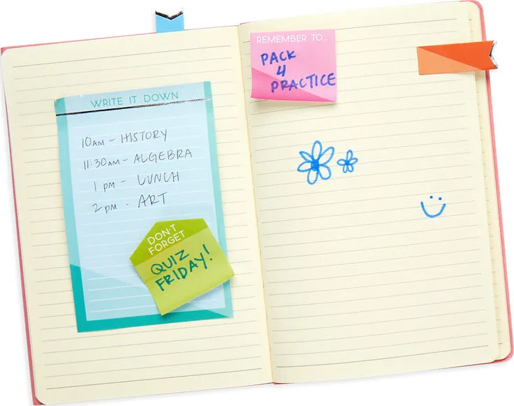 Color Write Side Notes Sticky Tab Note Set