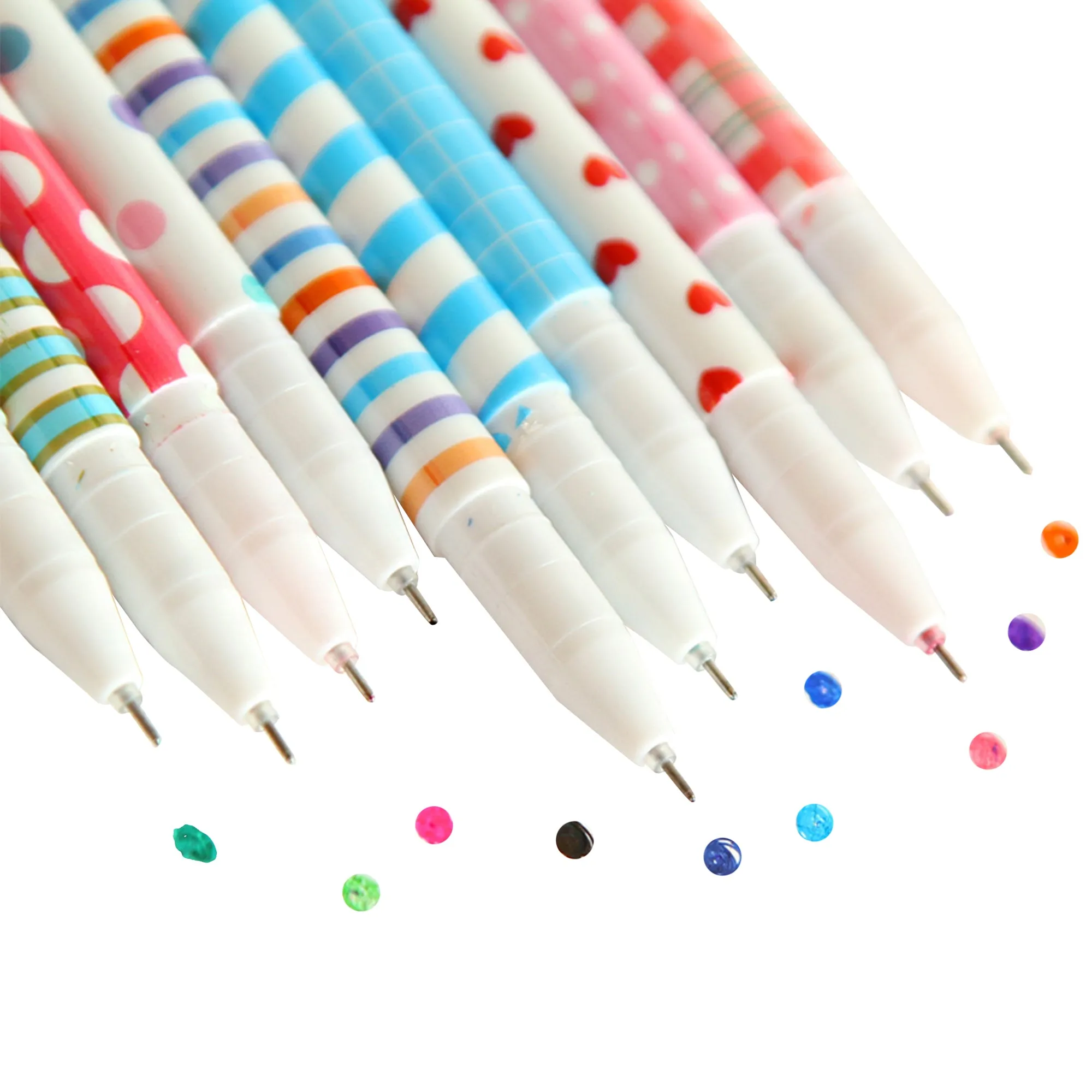 Coloured Gel Pens - Set of 10
