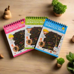 Combo of 3 Scratch Notebook for kids-Small