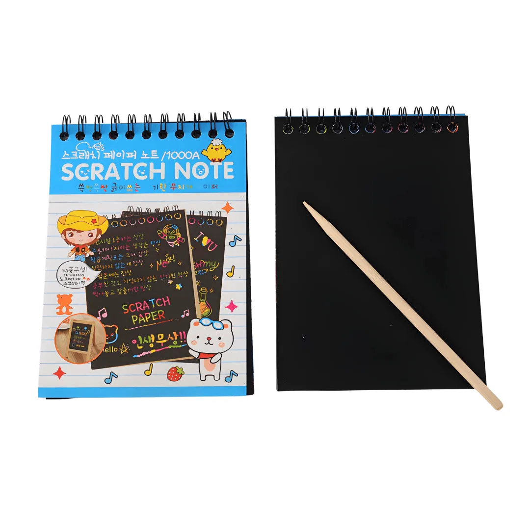 Combo of 3 Scratch Notebook for kids-Small