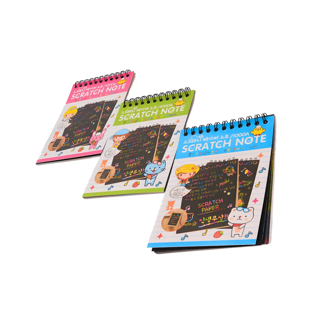 Combo of 3 Scratch Notebook for kids-Small