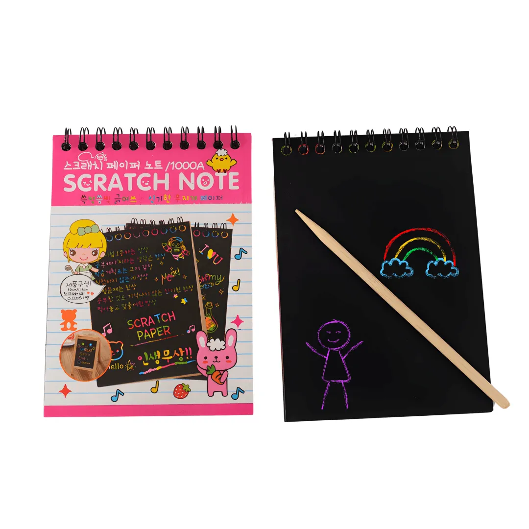 Combo of 3 Scratch Notebook for kids-Small