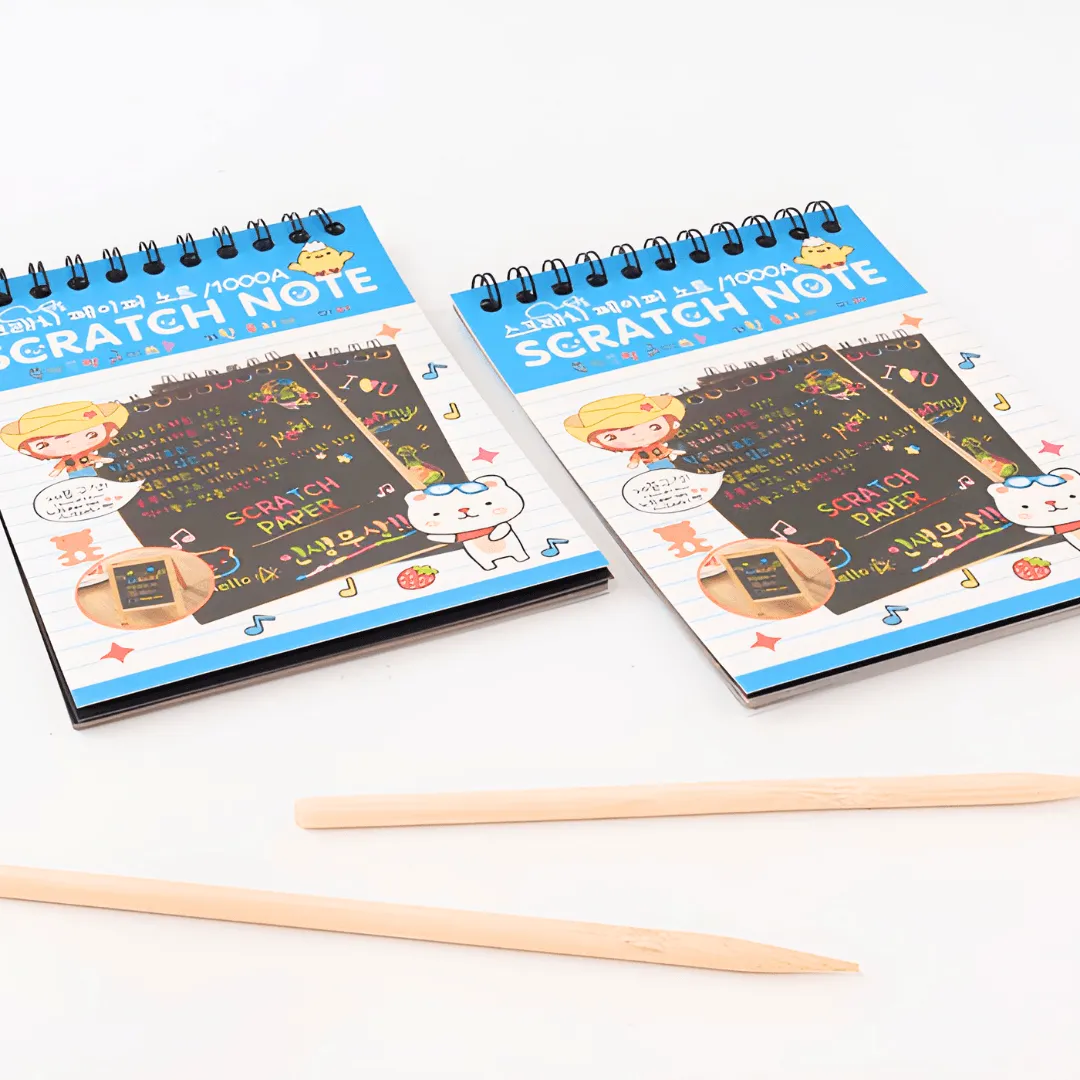 Combo of 3 Scratch Notebook for kids-Small