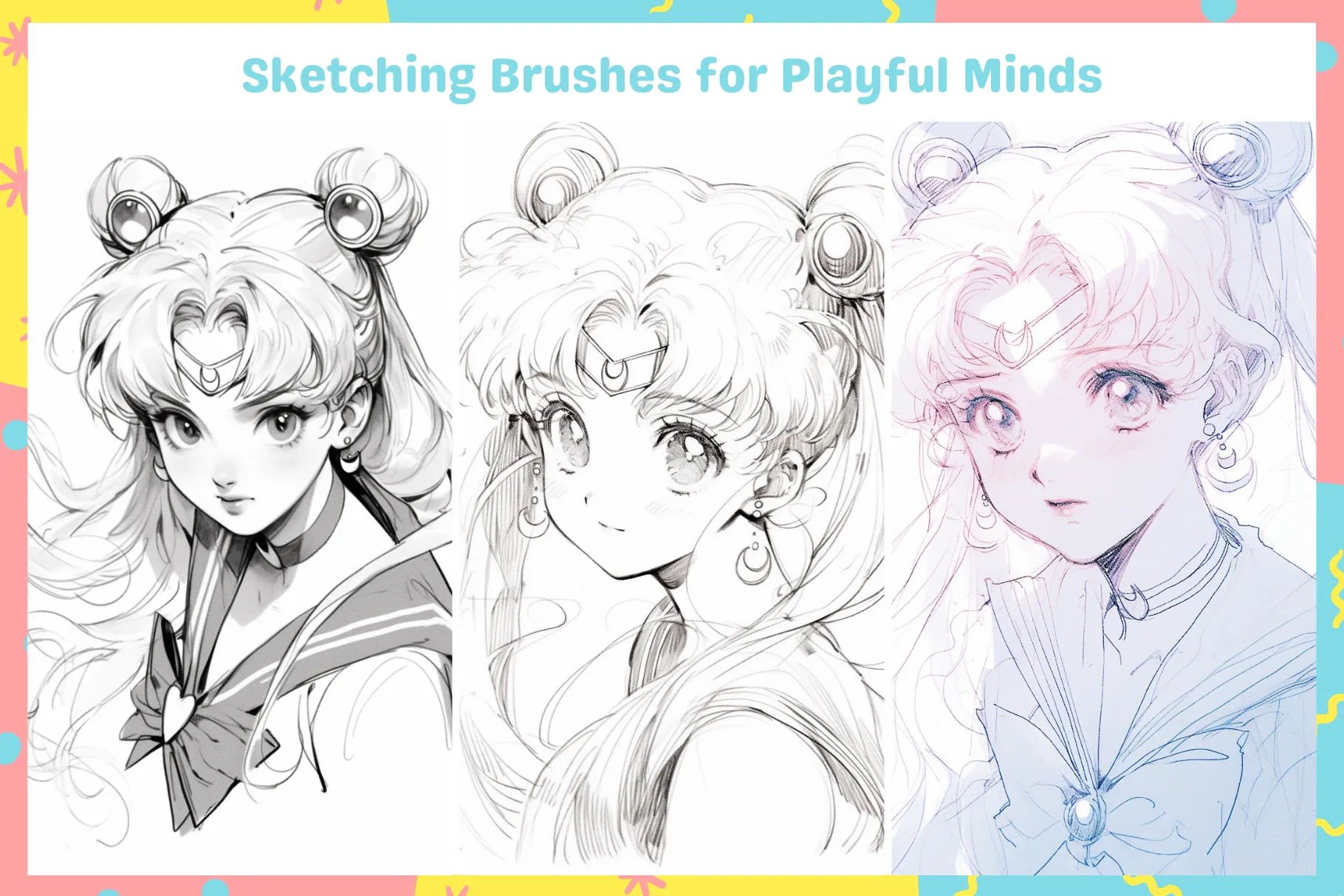 Cozy Sketch Master, Ultimate Anime and Manga Sketching Procreate Brush Set - 18 Diverse Brushes for Comics and Doodling