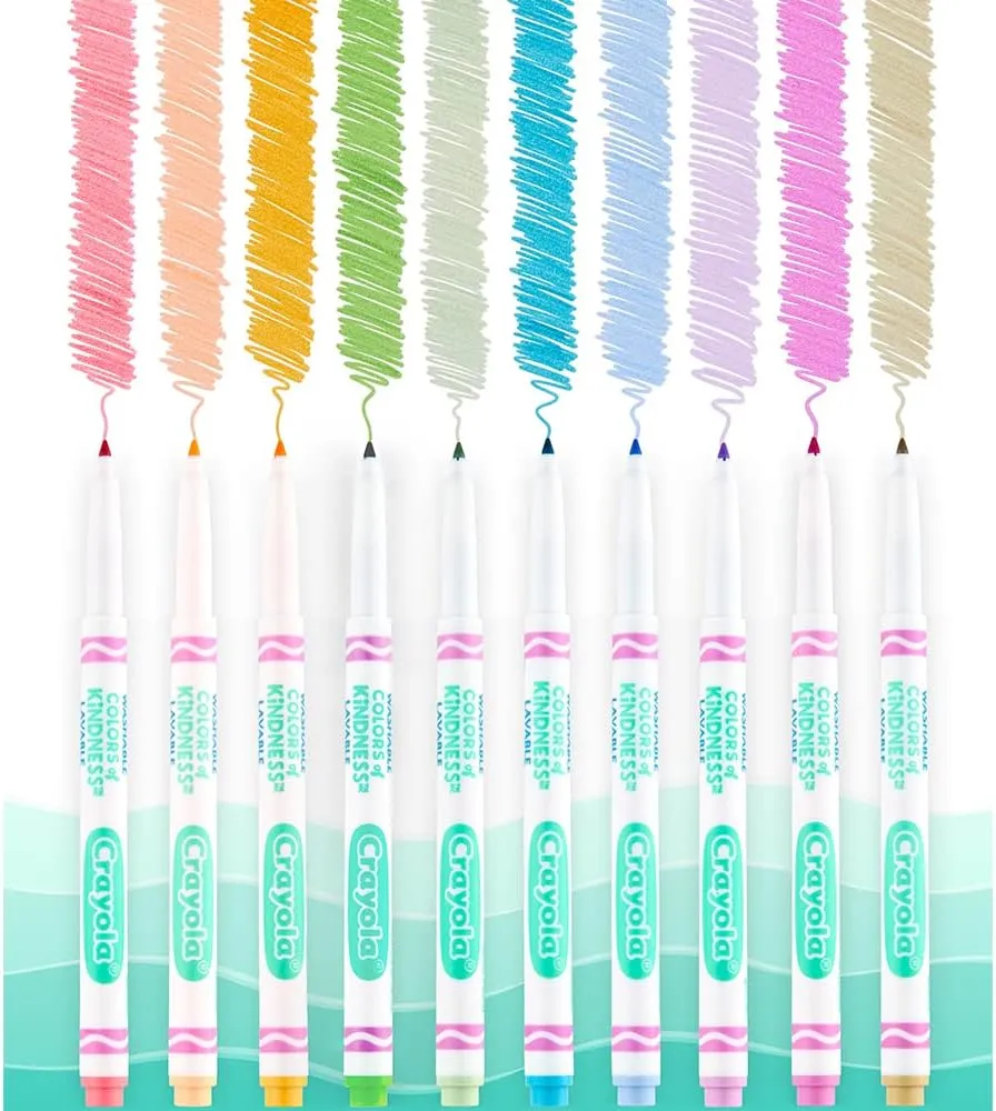 Crayola Colors of Kindness Washable Markers Pack of 10 587807