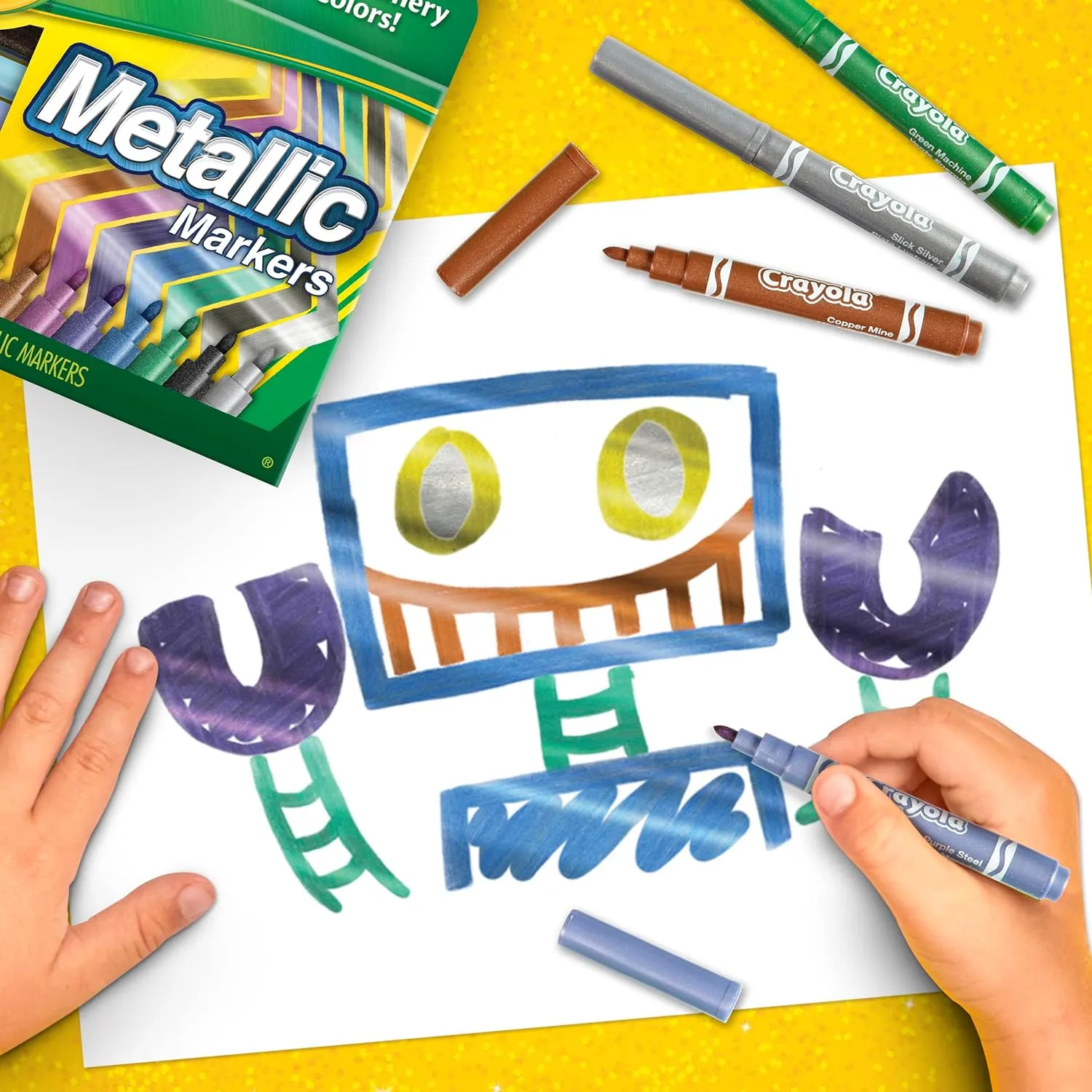 Crayola metallic markers 8 pack
