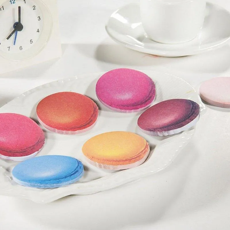 Creative Spoof Realistic Simulation French Colorful Macaron Dessert Sticky Notes NP-H7TAF-031