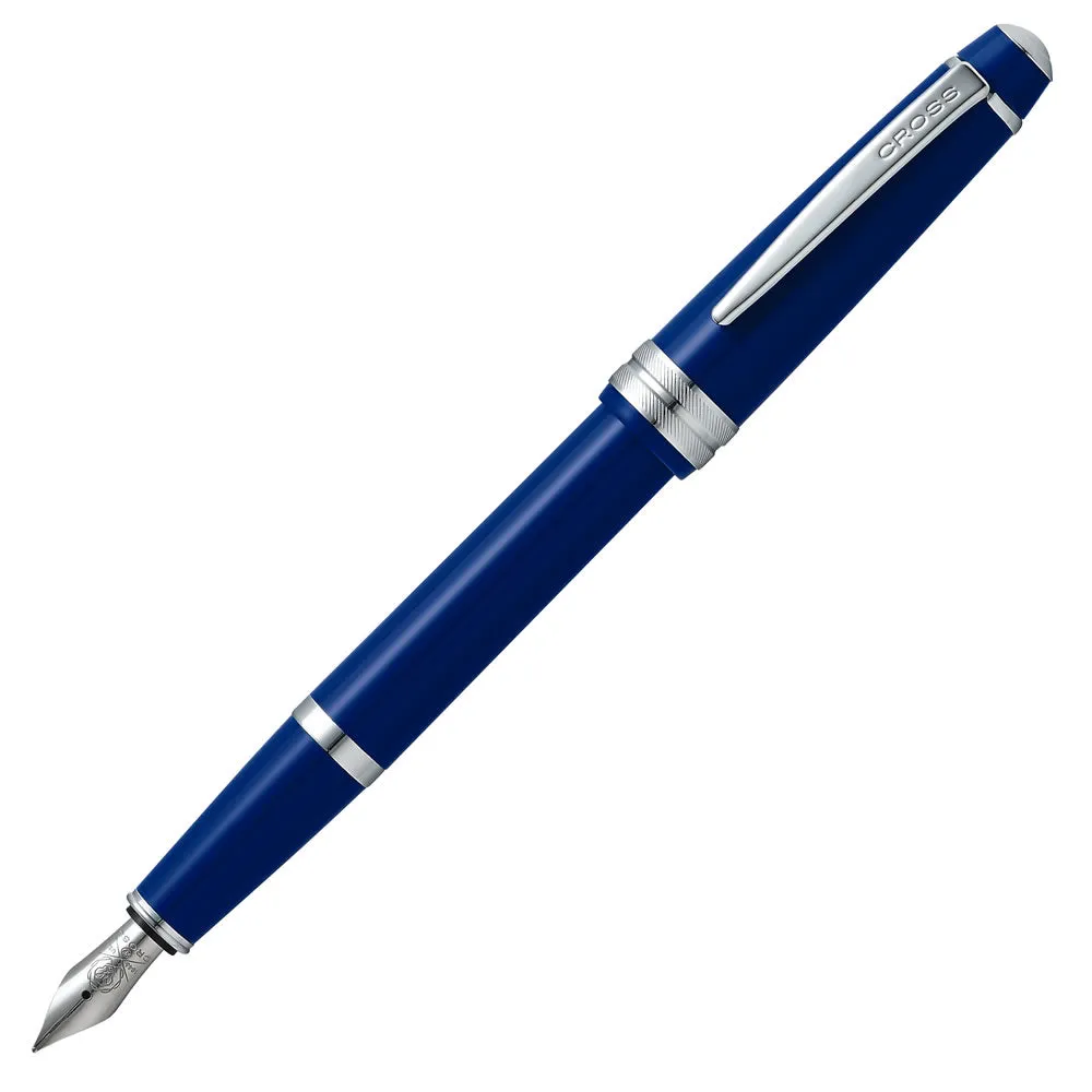 Cross Bailey Light Polished Blue Resin Fountain Pen - Medium