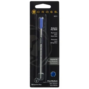 Cross Ballpoint Pen Refill, Medium Blue