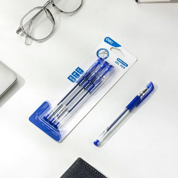 Deli Daily Gel Pen 0.5mm Blue Ink E6600S-MT-BL 1pc