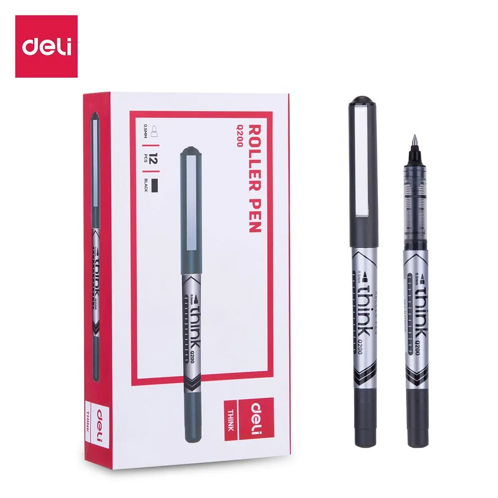 Deli Roller Pen 0.5mm Black