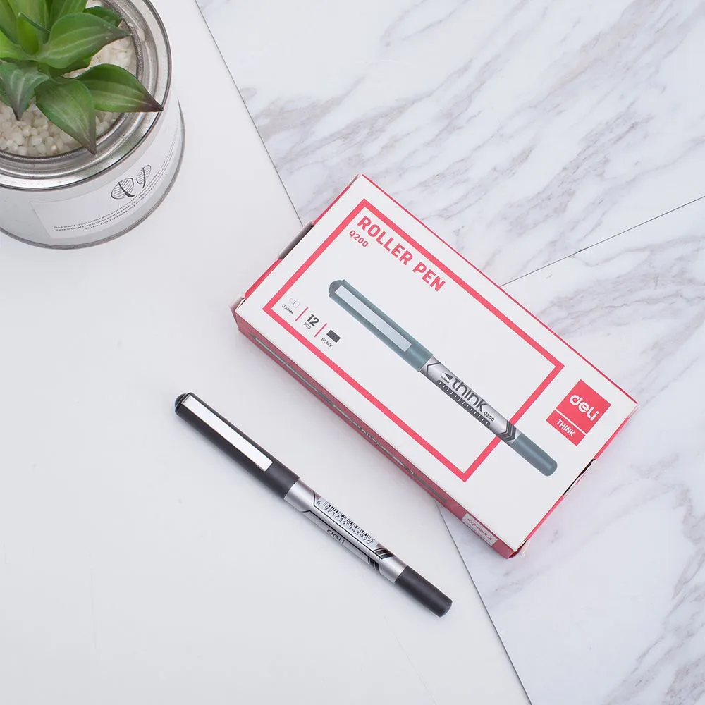 Deli Roller Pen 0.5mm Black