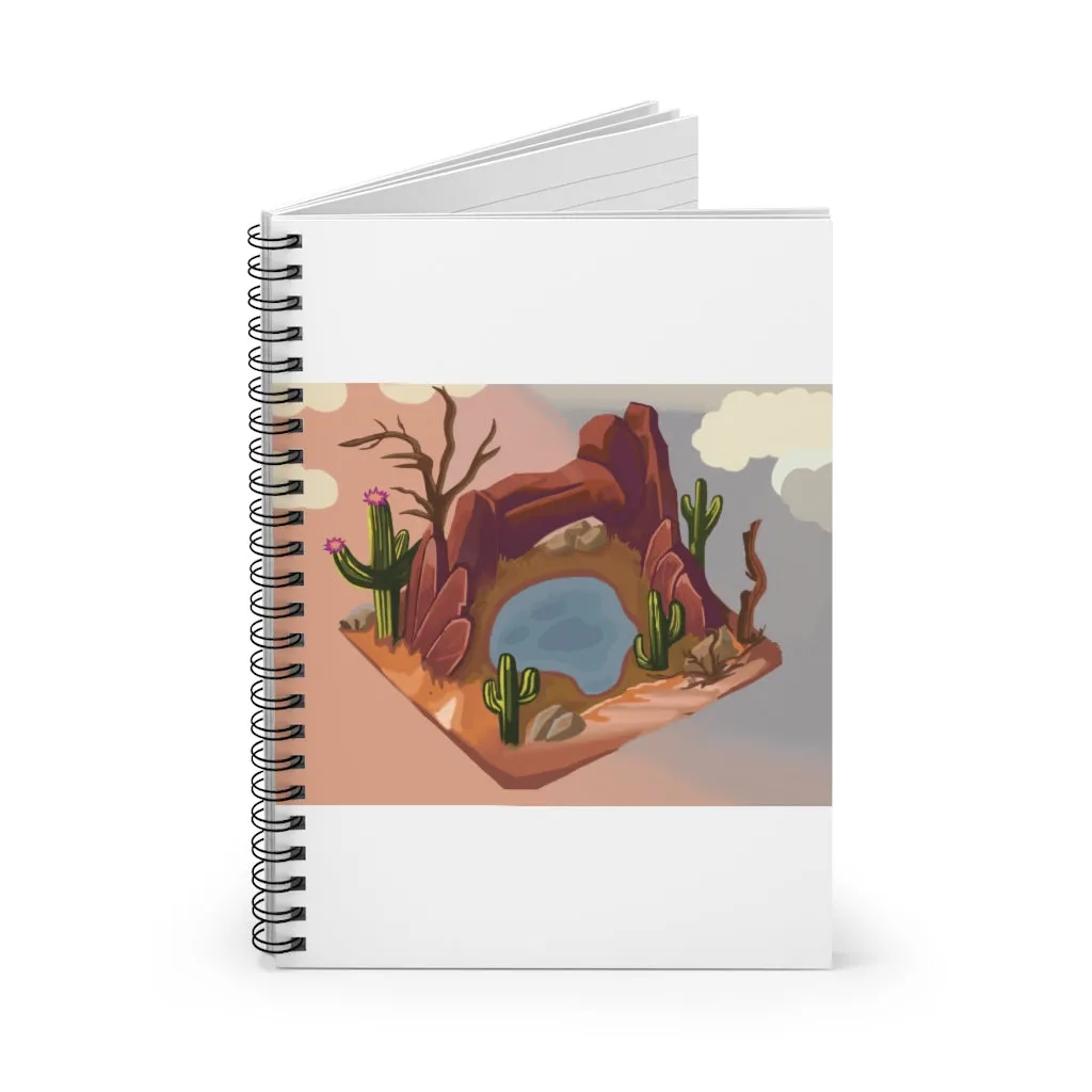Desert Spiral Notebook - Ruled Line