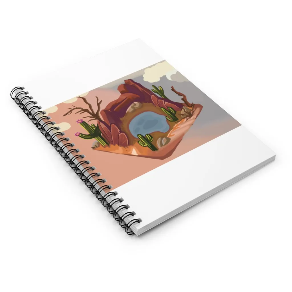 Desert Spiral Notebook - Ruled Line