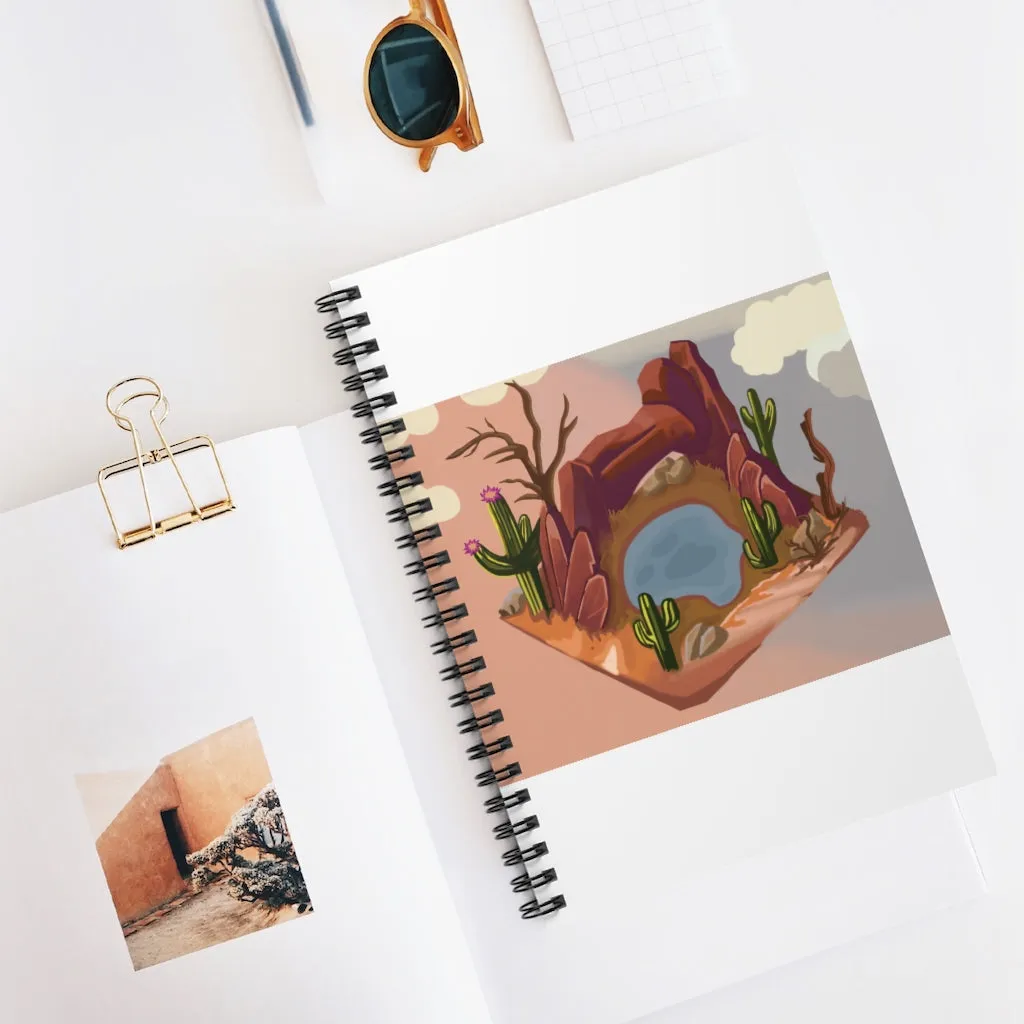 Desert Spiral Notebook - Ruled Line