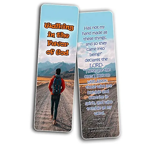 Devotional Bible Verses for Men Bookmarks (30 Pack) - Handy Life Changing Bible Texts and Quotes That Are Very Uplifting Perfect for Daily Devotional for Men