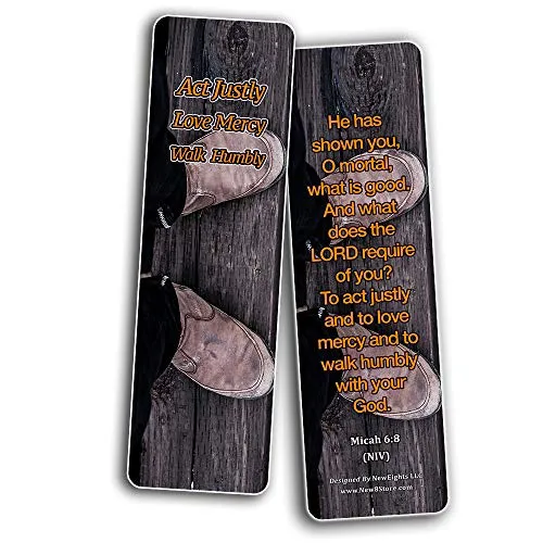 Devotional Bible Verses for Men Bookmarks (30 Pack) - Handy Life Changing Bible Texts and Quotes That Are Very Uplifting Perfect for Daily Devotional for Men