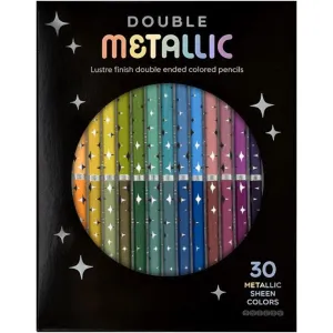 Double Metallic Colored Pencil Set
