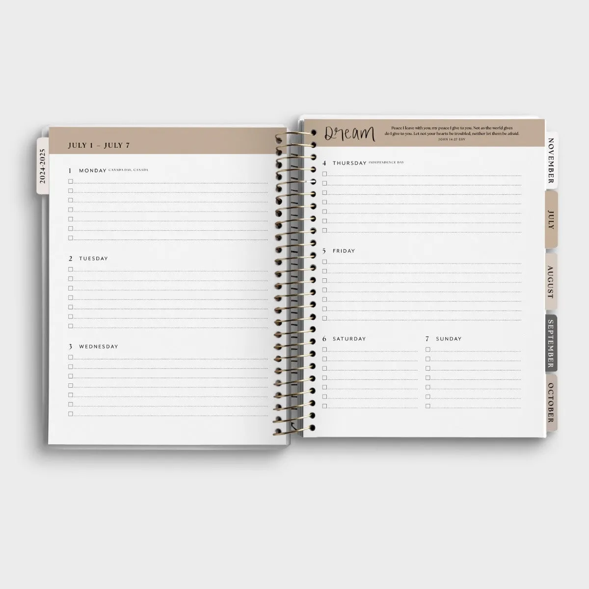 Dream Plan Do 2024-2025 18 Month Agenda Planner U1750