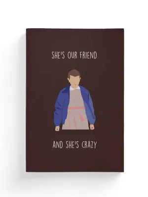 Eleven - Stranger Things Minimalistic Composition Notebook