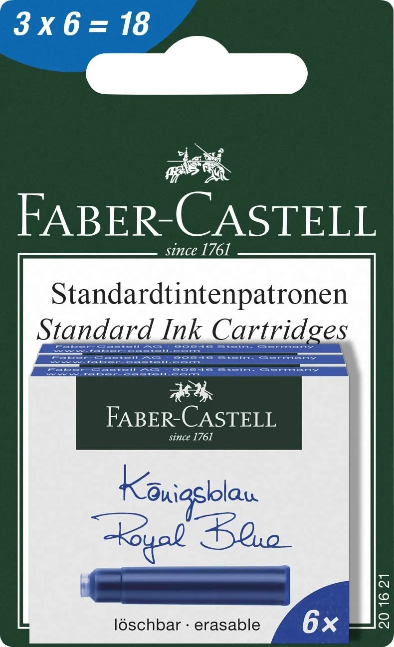FABER-CASTELL Ink Cartridge Royal Blue