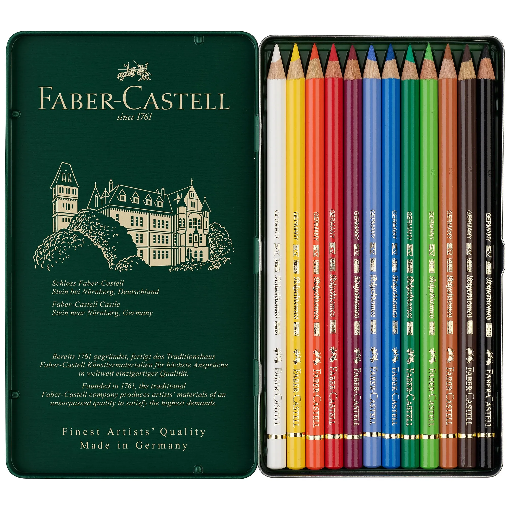 Faber-Castell Polychromos Artists Pencil - Set of 12