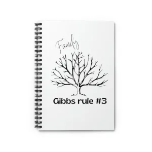 family tree rule - double check your sources Spiral Notebook - Ruled Line