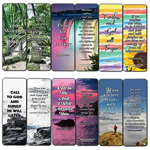 Favorite Prayer Bible Promises Bookmarks (30-Pack) - Handy Christian Daily Reminder