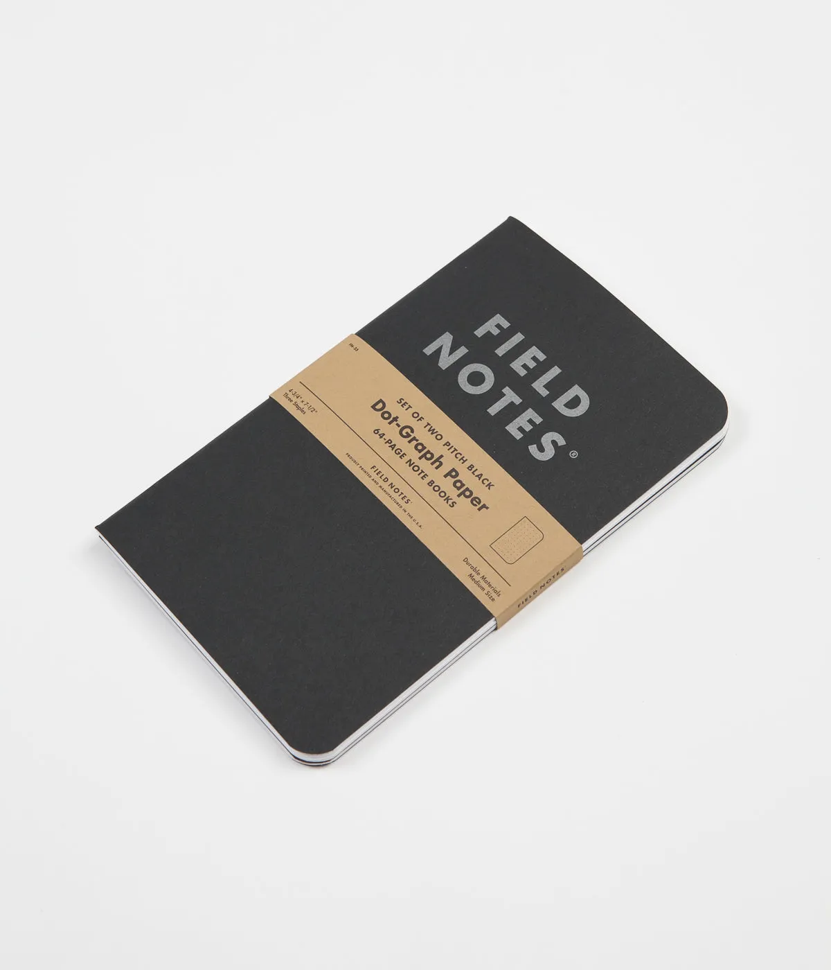 Field Notes Dot Graph Paper Notebooks - Pitch Black - Large