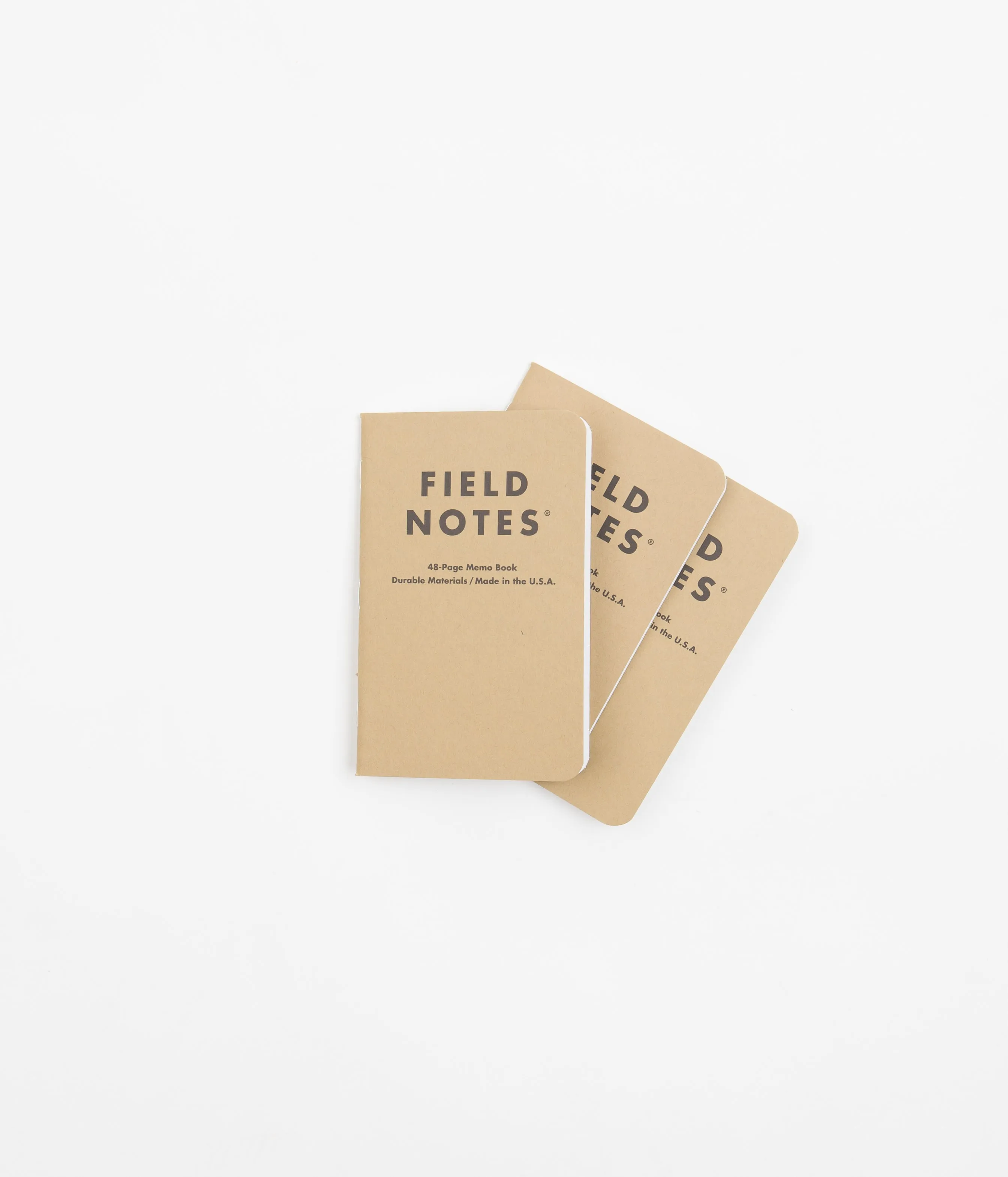 Field Notes Original Kraft Notebooks (3 Pack) - Plain Paper