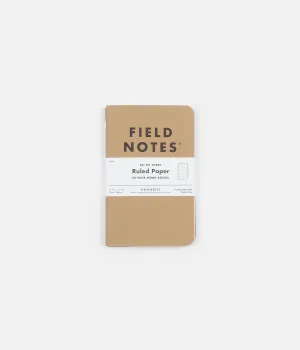 Field Notes Ruled Paper Notebooks