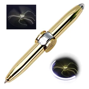 Focused Lens Fidget Spinner Pens with LED Light for Stress and Anxiety Relief