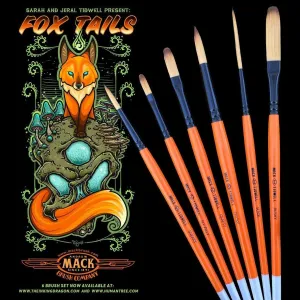 Foxy Tails Mack Brush - 6 pc set