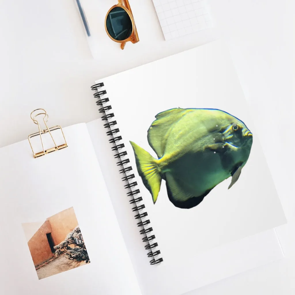 Green Fish Spiral Notebook - Ruled Line
