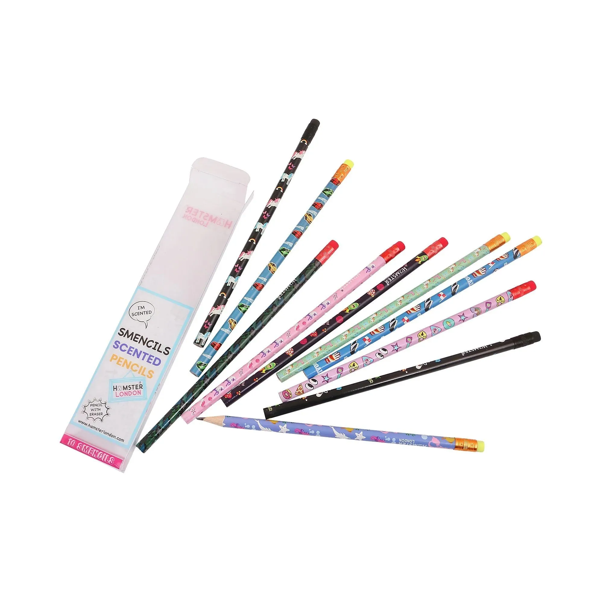 Hamster London Gift Hamper  Stationery Set Mix Unicorn   Fineliner   Scented Markers   Gel Pen   Crayon   Pouches   Key Chain