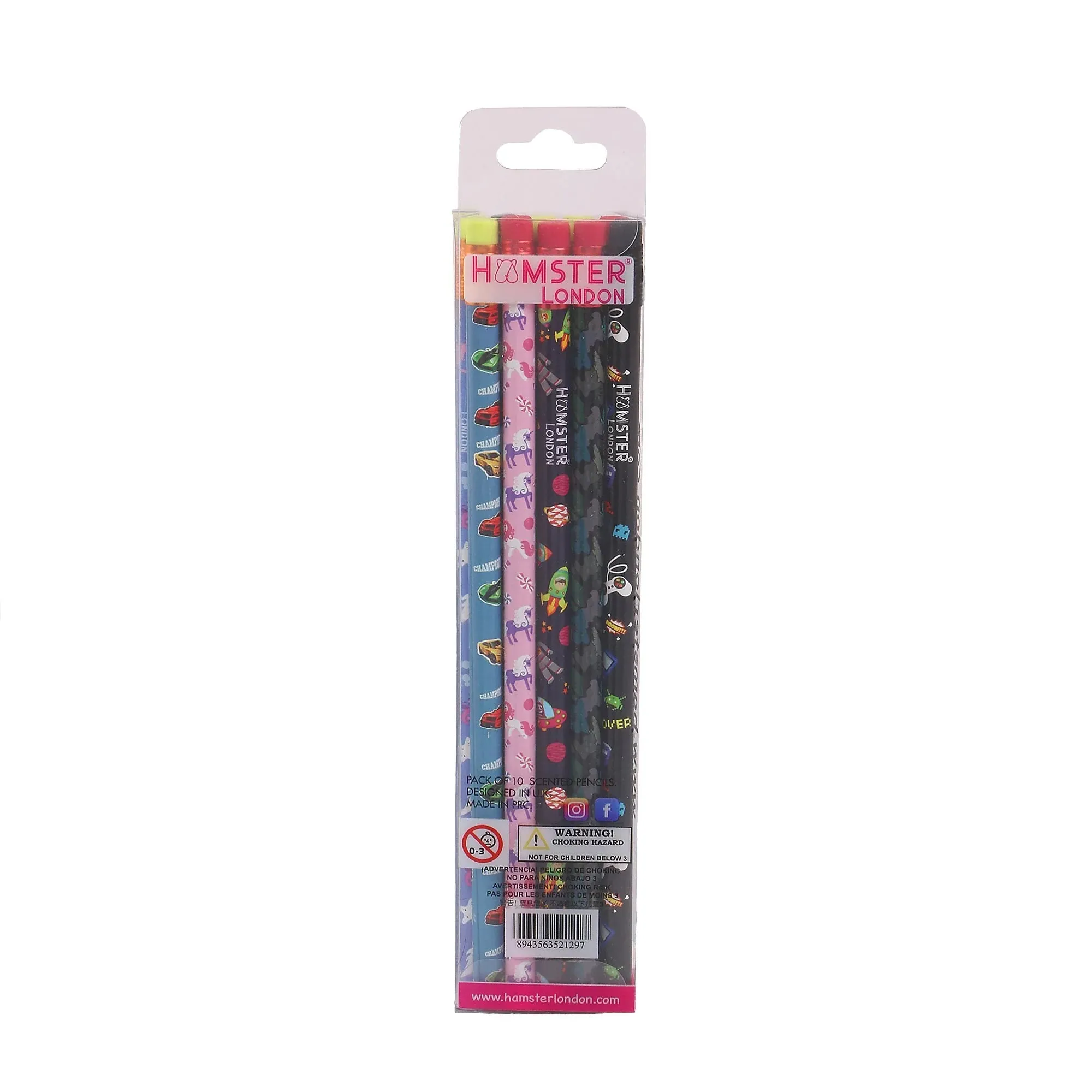Hamster London Gift Hamper  Stationery Set Mix Unicorn   Fineliner   Scented Markers   Gel Pen   Crayon   Pouches   Key Chain