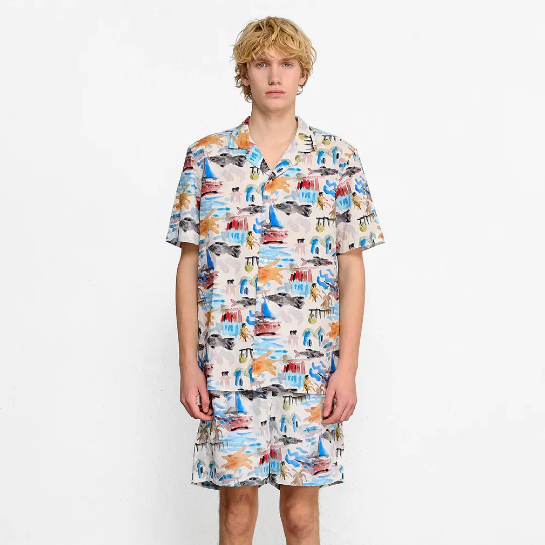 Holidays Short Sleeve Shirt (Off White)
