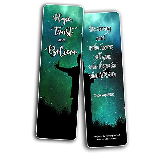 Hope in God Bible Bookmarks (30 Pack) - Handy Reminder To Put Our Hope In God Alone